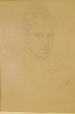 Lot 924 - REGINALD GRENVILLE EVES (1876 - 1941) PORTRAIT PENCIL SKETCH