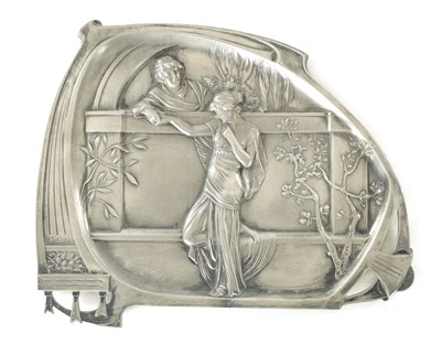 Lot 803 - A WMF ART NOUVEAU PEWTER TRAY