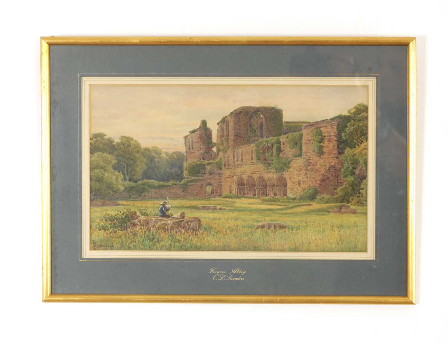 Lot 950 - CHARLES L. SAUNDERS (1855 - 1915) WATERCOLOUR