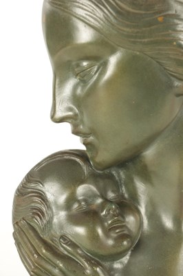 Lot 870 - AN ART DECO GREEN PATINATED BRONZE SCULPTURE SIGNED SECONDO