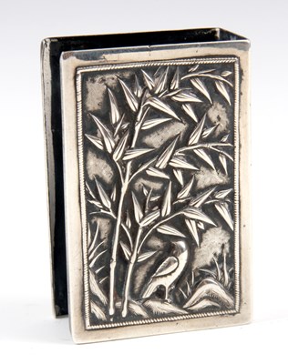 Lot 118 - A MEIJI PERIOD JAPANESE SILVER METAL VESTA...