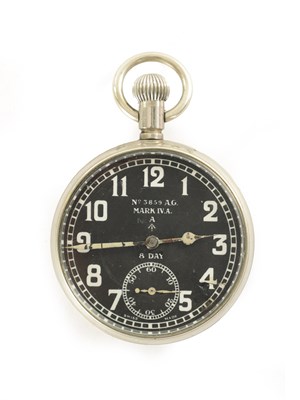 Lot 319 - A BRITISH MILITARY OCTAVIA PILOTS EIGHT DAY POCKET WATCH