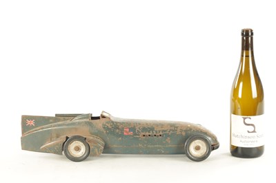 Lot 682 - A 1920’S KINGSBURY TINPLATE CLOCKWORK MODEL OF CAMBELL-NAPIER BLUEBIRD