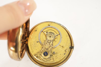 Lot 314 - A RARE GEORGE III PAIR CASED POCKET WATCH BY YORK MAKERS, HAMPSTON PRINCE & CATTLES