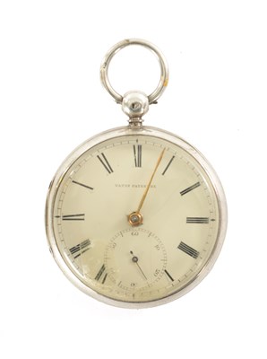 Lot 321 - THOMAS YATES, PRESTON. A 19TH CENTURY SILVER OPEN FACED FUSEE POCKET WATCH