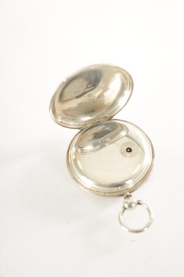 Lot 321 - THOMAS YATES, PRESTON. A 19TH CENTURY SILVER OPEN FACED FUSEE POCKET WATCH