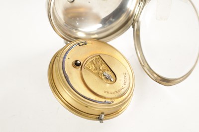 Lot 321 - THOMAS YATES, PRESTON. A 19TH CENTURY SILVER OPEN FACED FUSEE POCKET WATCH