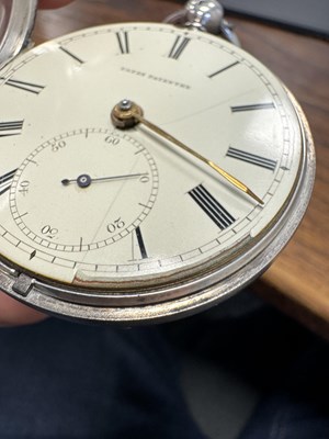Lot 321 - THOMAS YATES, PRESTON. A 19TH CENTURY SILVER OPEN FACED FUSEE POCKET WATCH