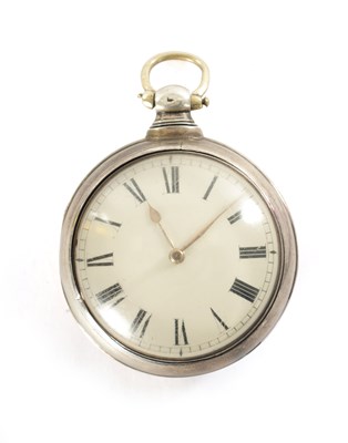 Lot 325 - A GEORGE III SILVER PAIR CASED POCKET WATCH SIGNED WILLIAM PRATT, ASKRIGG