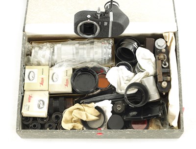 Lot 606 - A COLLECTION OF ERNEST LEITZ WETZLAR AND LEICA LENSES AND ADAPTERS