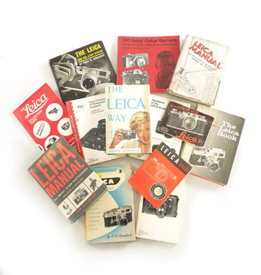 Lot 597 - A COLLECTION OF LEICA BOOKS AND MANUALS