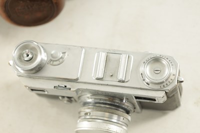 Lot 603 - A ZEISS IKON CONTAX II CAMERA WITH ACCESSORIES AND SPARES