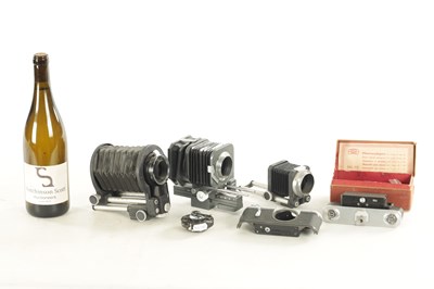 Lot 603 - A ZEISS IKON CONTAX II CAMERA WITH ACCESSORIES AND SPARES