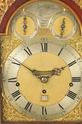 Lot 1096 - JOHN SCOTT, LONDON. A GEORGE III ORMOLU MOUNTED QUARTER CHIMING MUSICAL BRACKET CLOCK