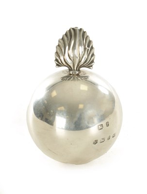 Lot 399 - A LATE 19TH CENTURY NOVELTY SILVER FLAMING GRENADE TABLE LIGHTER