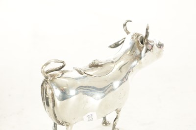 Lot 421 - A DUTCH 19TH CENTURY SILVER COW CREAMER