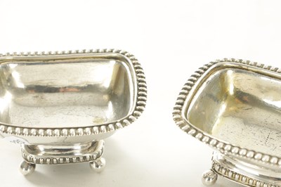 Lot 415 - A PAIR OF GEORGE III SILVER SALTS