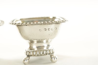 Lot 415 - A PAIR OF GEORGE III SILVER SALTS
