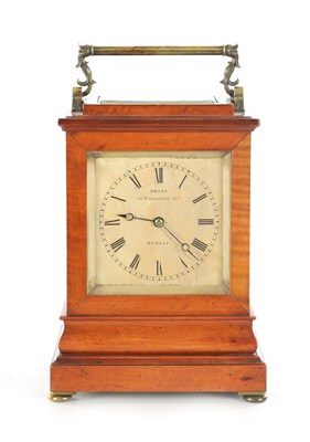 Lot 1065 - SHARP, DUBLIN. A FINE 19TH CENTURY SATINWOOD DOUBLE FUSEE FOUR GLASS MANTEL CLOCK