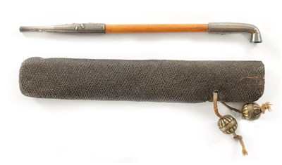 Lot 179 - A JAPANESE MEIJI PERIOD OPIUM PIPE AND CASE