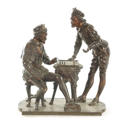 Lot 789 - A 19TH CENTURY FRENCH FIGURAL BRONZE SCULPTURE