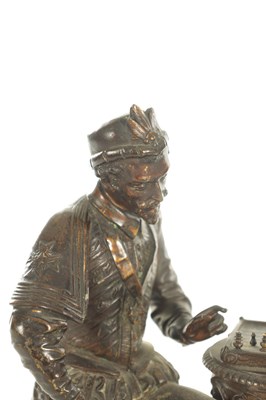 Lot 789 - A 19TH CENTURY FRENCH FIGURAL BRONZE SCULPTURE