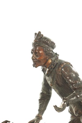 Lot 789 - A 19TH CENTURY FRENCH FIGURAL BRONZE SCULPTURE