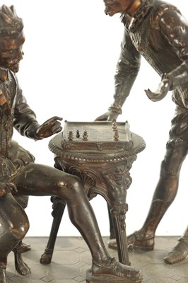 Lot 789 - A 19TH CENTURY FRENCH FIGURAL BRONZE SCULPTURE