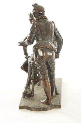 Lot 789 - A 19TH CENTURY FRENCH FIGURAL BRONZE SCULPTURE