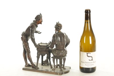 Lot 789 - A 19TH CENTURY FRENCH FIGURAL BRONZE SCULPTURE