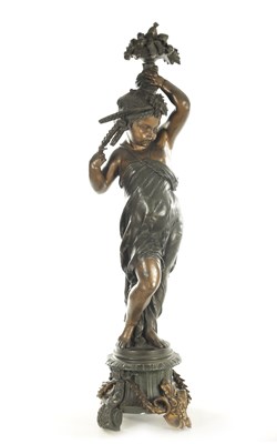 Lot 766 - A LARGE LATE 19TH CENTURY FRENCH BRONZE SCULPTURE