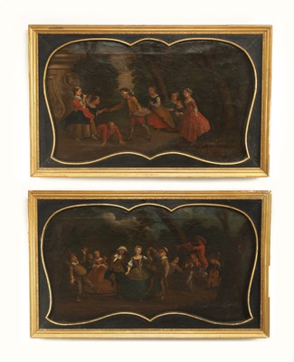 Lot 920 - A PAIR OF 18TH CENTURY CONTINENTAL SCHOOL OILS ON CANVAS