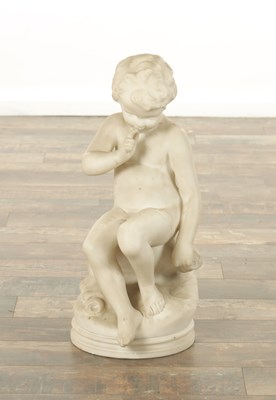 Lot 777 - E. FALCONET (1716-1791) AN 18TH CENTURY FIGURAL SCULPTURE OF CUPID