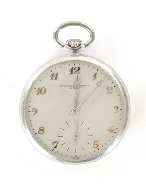 Lot 306 - VACHERON CONSTANTIN. A FINE AND LIGHTWEIGHT ALUMINIUM KEYLESS WINDING OPEN-FACED POCKET WATCH