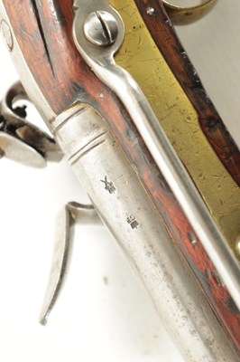 Lot 550 - A GEORGE III CAVALRY FLINTLOCK ELLIOTT CARBINE AND BAYONET SIGNED WHEELER