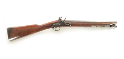 Lot 523 - A GEORGE III BRITISH MILITARY ISSUE PAGET CAVALRY CARBINE BY TOWER