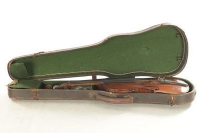 Lot 622 - AN ANTIQUE VIOLIN BEARING LABEL FOR “THE MAIDSTONE, LONDON”