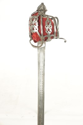 Lot 505 - A RARE 18TH CENTURY SCOTTISH BASKET-HILTED BROADSWORD