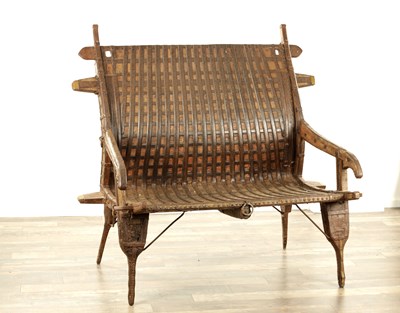 Lot 161 - AN 18TH CENTURY HINDU CHAIR