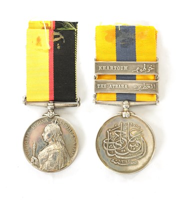 Lot 539 - A PAIR OF SUDAN MEDALS, ONE WITH TWO CLASPS FOR “KHARTOUM” AND “THE ATBARA”