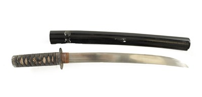 Lot 228 - A JAPANESE MEIJI PERIOD WAKIZASHI