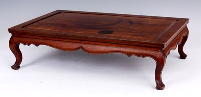 Lot 232 - A 19TH CENTURY LARGE CHINESE ROSEWOOD TABLE...