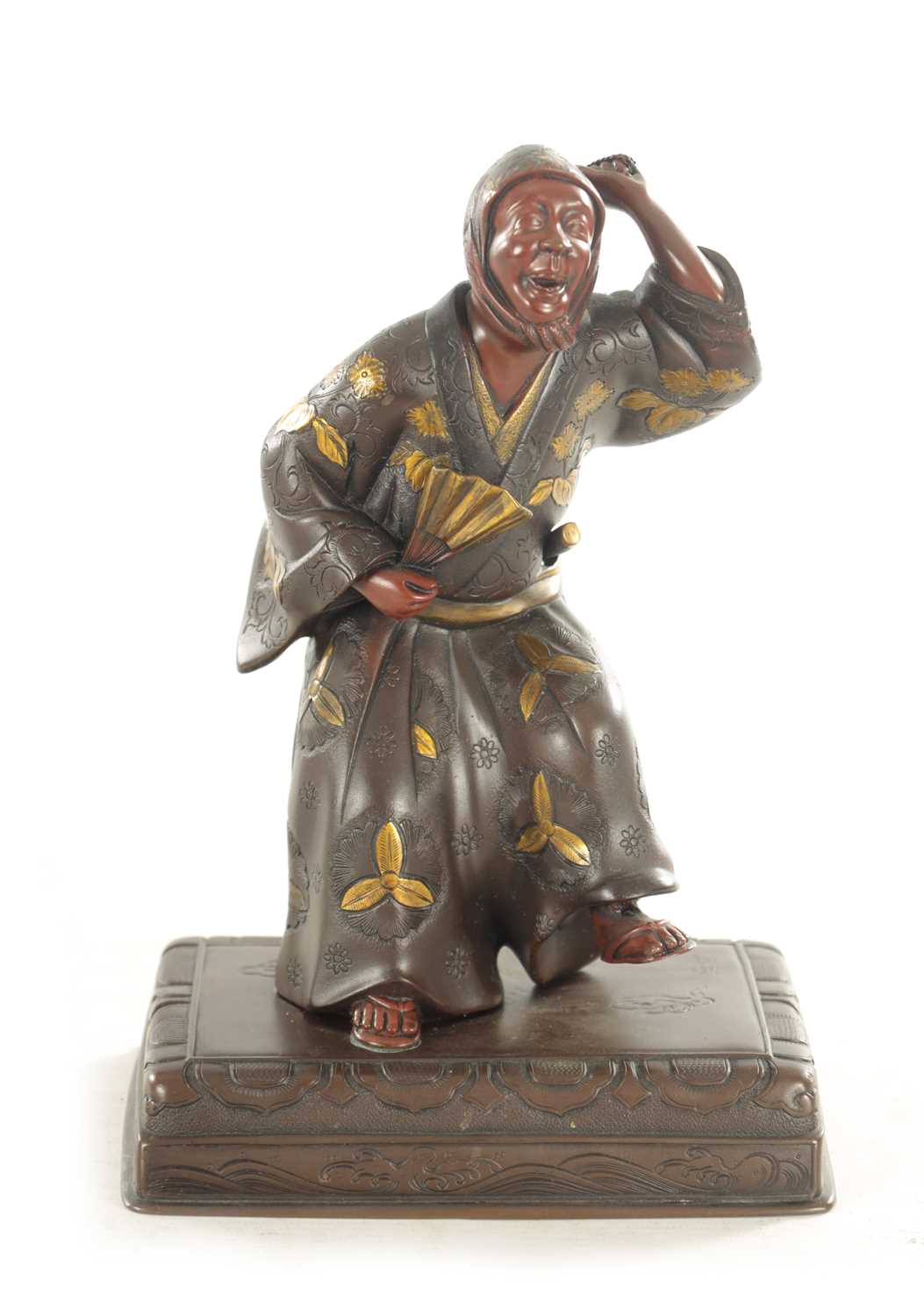 Lot 183 - A 19TH CENTURY JAPANESE MEIJI PERIOD BRONZE OKIMONO BY MIYAO