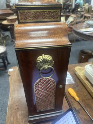 Lot 1130 - W. HADDACK, BATH. A REGENCY BRASS INLAID FIGURED MAHOGANY QUARTER STRIKING EIGHT-DAY BRACKET CLOCK