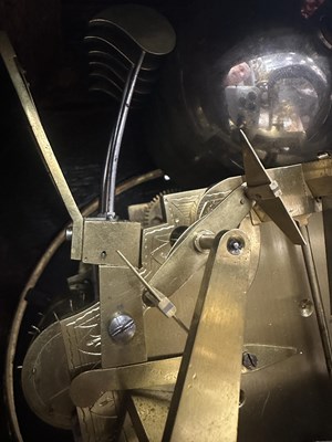 Lot 1130 - W. HADDACK, BATH. A REGENCY BRASS INLAID FIGURED MAHOGANY QUARTER STRIKING EIGHT-DAY BRACKET CLOCK