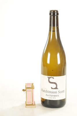 Lot 1129 - A LATE 19TH CENTURY FRENCH GILT BRASS AND GUILLOCHE ENAMEL BOUDOIR CLOCK