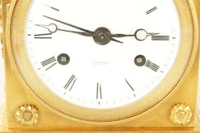 Lot 1018 - F.COURVOISIER & CO No 1508, A 19TH CENTURY SWISS CAST GILT BRASS GRANDE SONNERIE OFFICER'S CLOCK