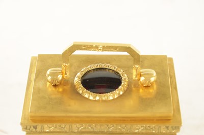 Lot 1018 - F.COURVOISIER & CO No 1508, A 19TH CENTURY SWISS CAST GILT BRASS GRANDE SONNERIE OFFICER'S CLOCK