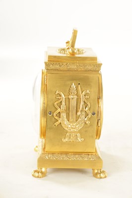 Lot 1018 - F.COURVOISIER & CO No 1508, A 19TH CENTURY SWISS CAST GILT BRASS GRANDE SONNERIE OFFICER'S CLOCK