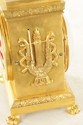 Lot 1018 - F.COURVOISIER & CO No 1508, A 19TH CENTURY SWISS CAST GILT BRASS GRANDE SONNERIE OFFICER'S CLOCK